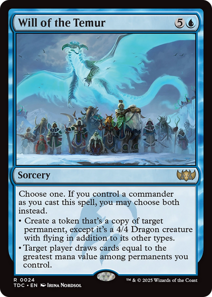 Will of the Temur [Tarkir: Dragonstorm Commander] Magic: The Gathering