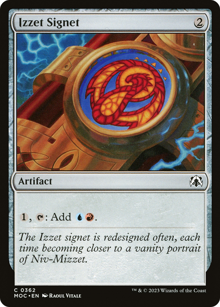Izzet Signet [March of the Machine Commander] Magic: The Gathering
