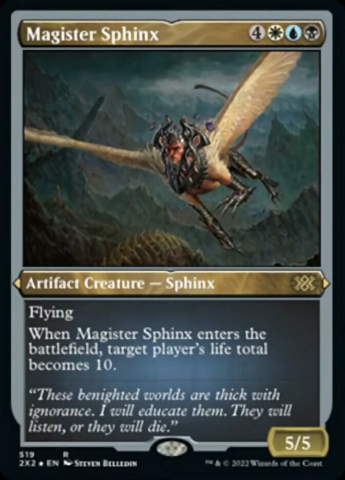 Magister Sphinx (Foil Etched) [Double Masters 2022] Magic: The Gathering