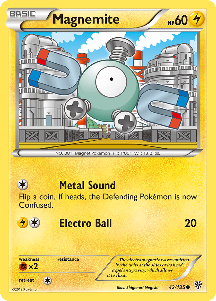 Magnemite (42/135) [Black & White: Plasma Storm] Pokémon