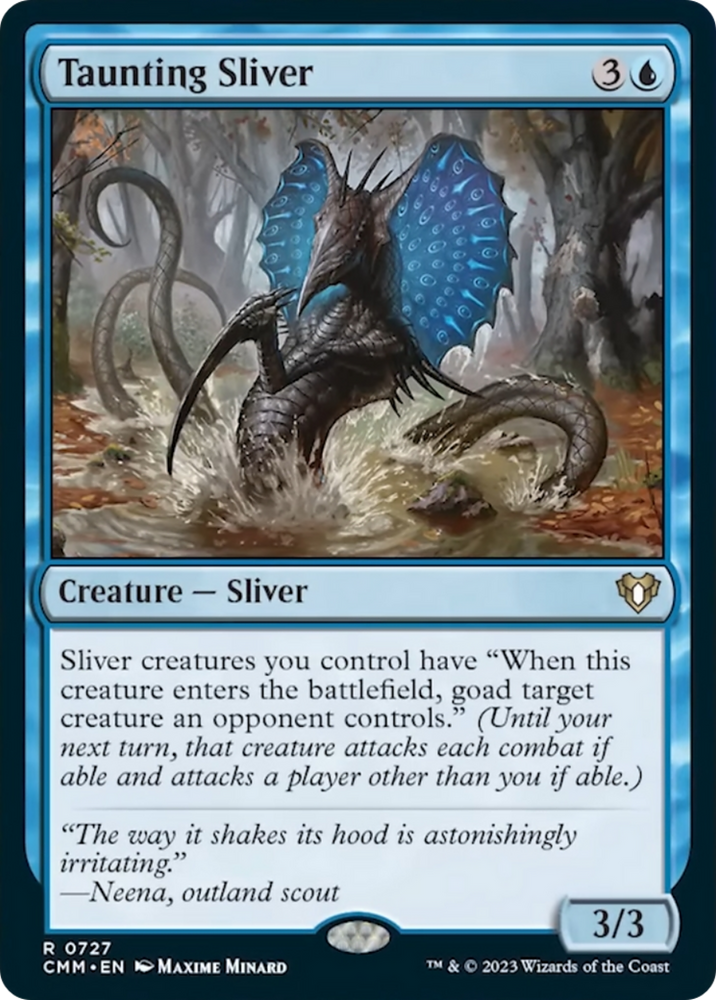 Taunting Sliver [Commander Masters] Magic: The Gathering