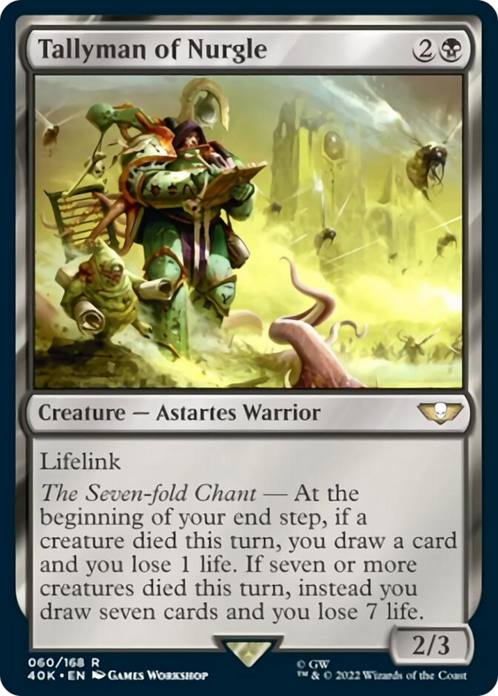 Tallyman of Nurgle (Surge Foil) [Warhammer 40,000] Magic: The Gathering