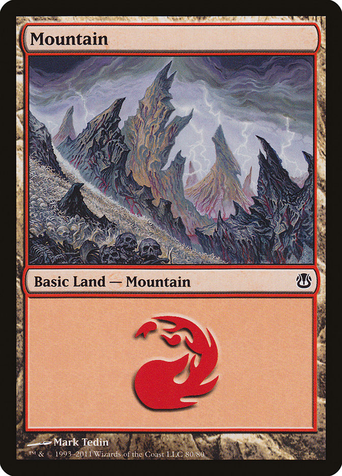 Mountain (80) [Duel Decks: Ajani vs. Nicol Bolas] Magic: The Gathering