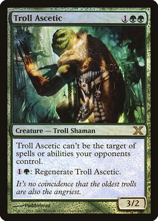 Troll Ascetic (Premium Foil) [Tenth Edition] Magic: The Gathering