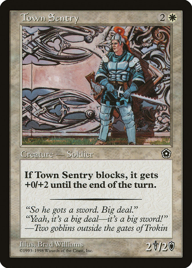 Town Sentry [Portal Second Age] Magic: The Gathering