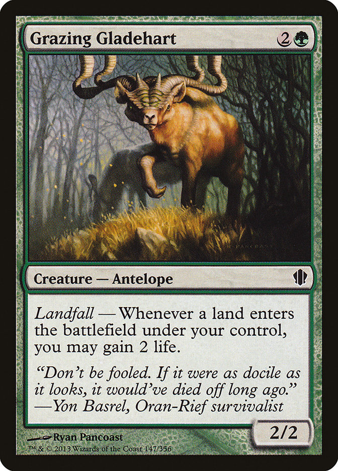 Grazing Gladehart [Commander 2013] Magic: The Gathering