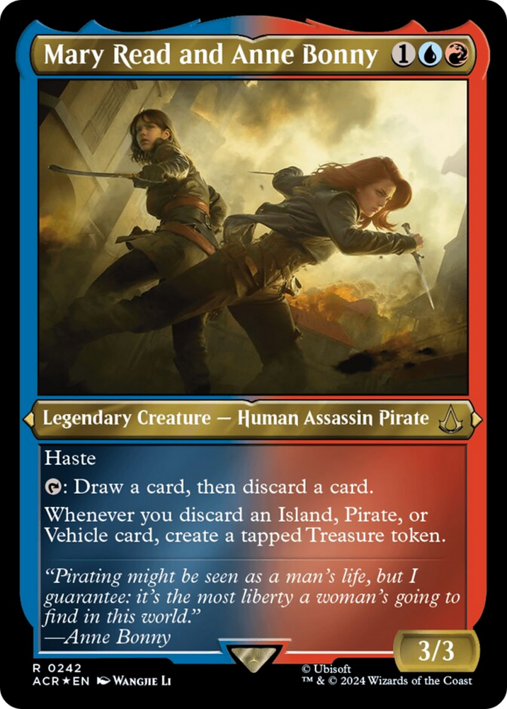 Mary Read and Anne Bonny (Foil Etched) [Assassin's Creed] Magic: The Gathering