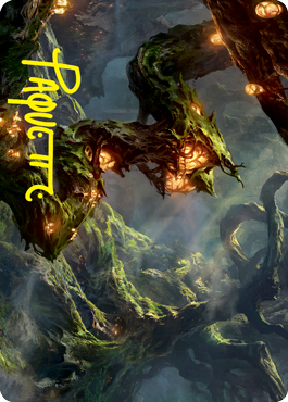 Forest Art Card (Gold-Stamped Signature) [Strixhaven: School of Mages Art Series] Magic: The Gathering