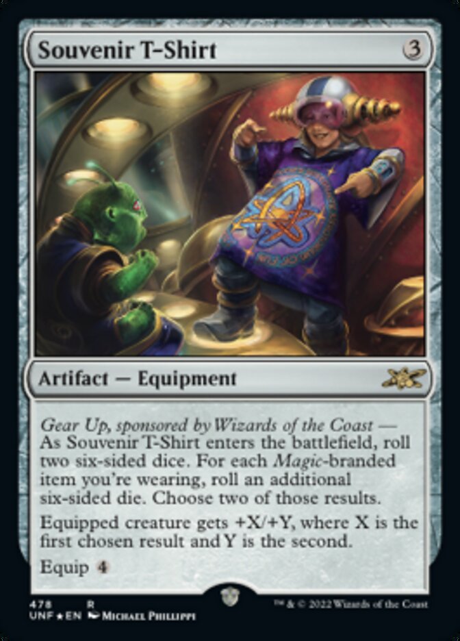 Souvenir T-Shirt (Galaxy Foil) [Unfinity] Magic: The Gathering