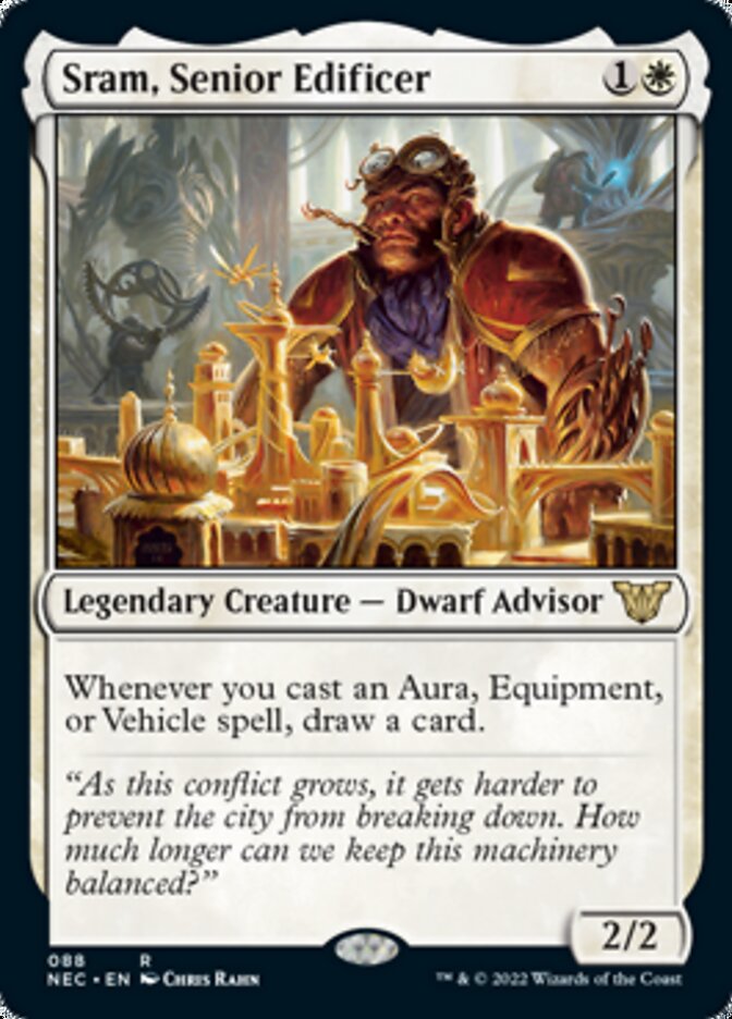 Sram, Senior Edificer [Kamigawa: Neon Dynasty Commander] Magic: The Gathering