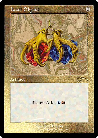 Izzet Signet (Retro) (Foil Etched) [Secret Lair Drop Series] Magic: The Gathering