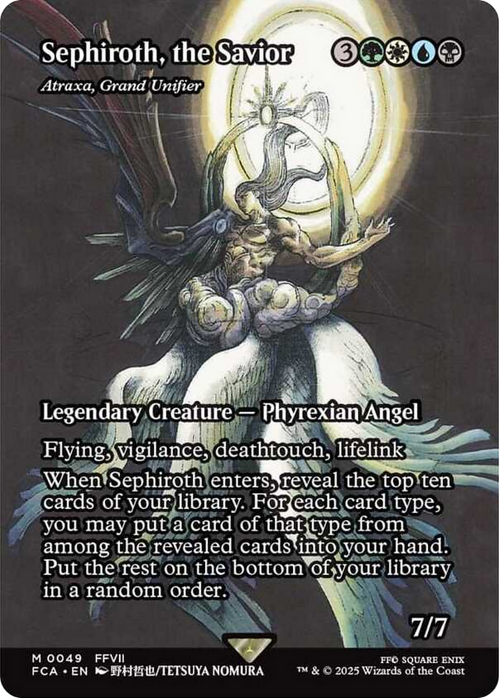 Sephiroth, the Savior - Atraxa, Grand Unifier (Showcase) [FINAL FANTASY : Through the Ages] Magic: The Gathering