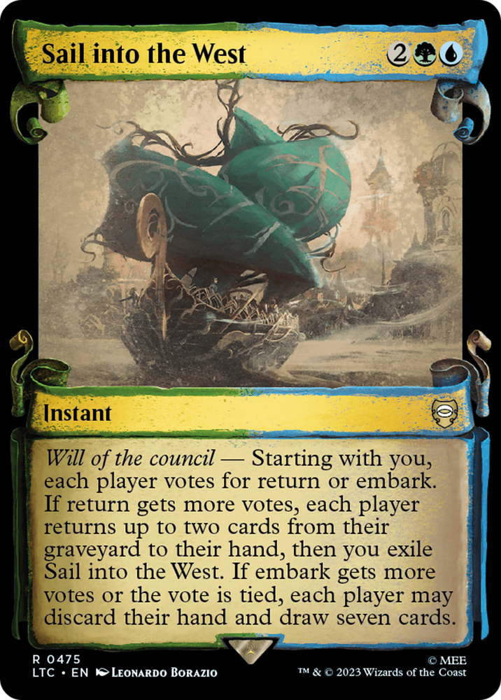 Sail into the West [The Lord of the Rings: Tales of Middle-Earth Commander Showcase Scrolls] Magic: The Gathering