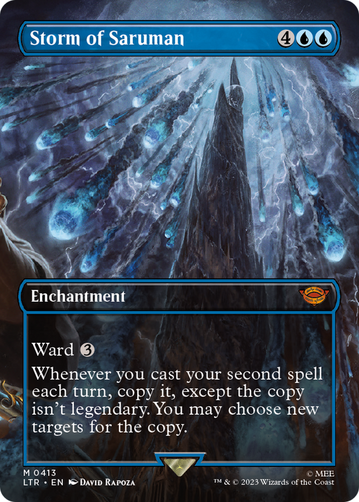 Storm of Saruman (Borderless Alternate Art) [The Lord of the Rings: Tales of Middle-Earth] Magic: The Gathering