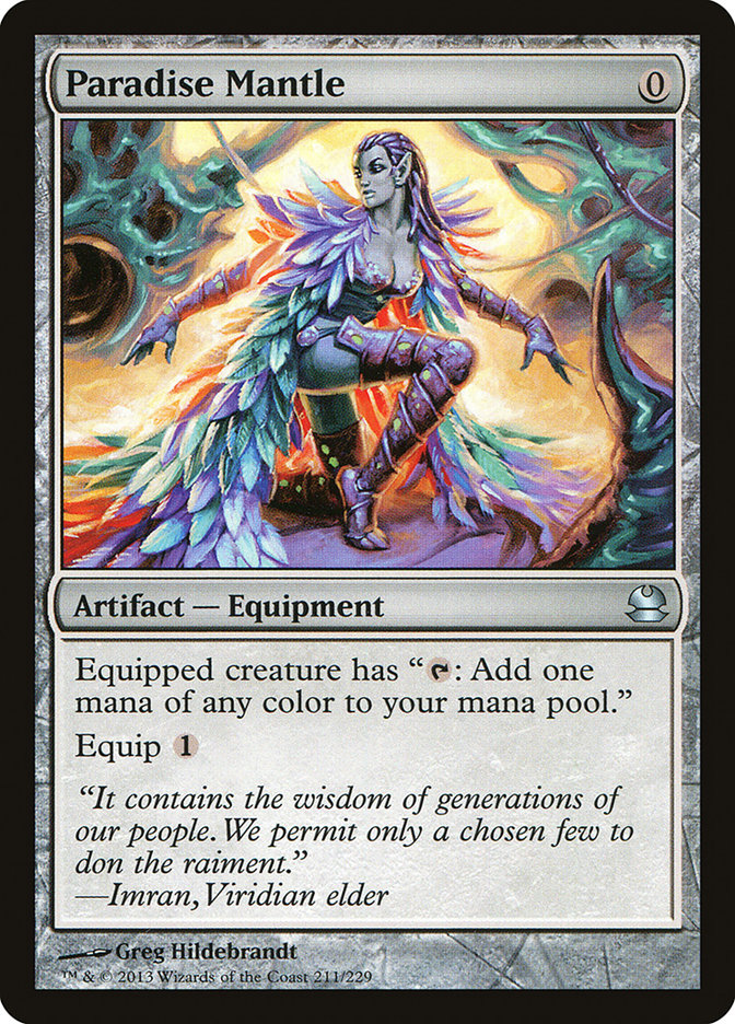 Paradise Mantle [Modern Masters] Magic: The Gathering