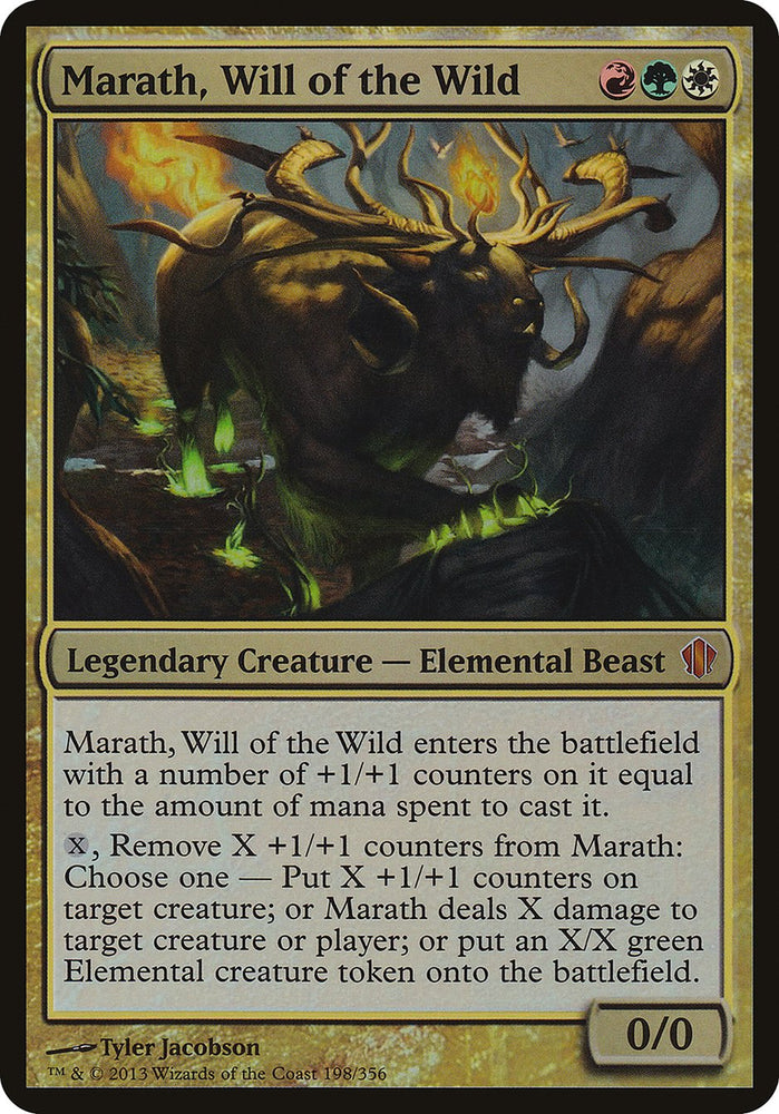 Marath, Will of the Wild (Oversized) [Commander 2013 Oversized] Magic: The Gathering