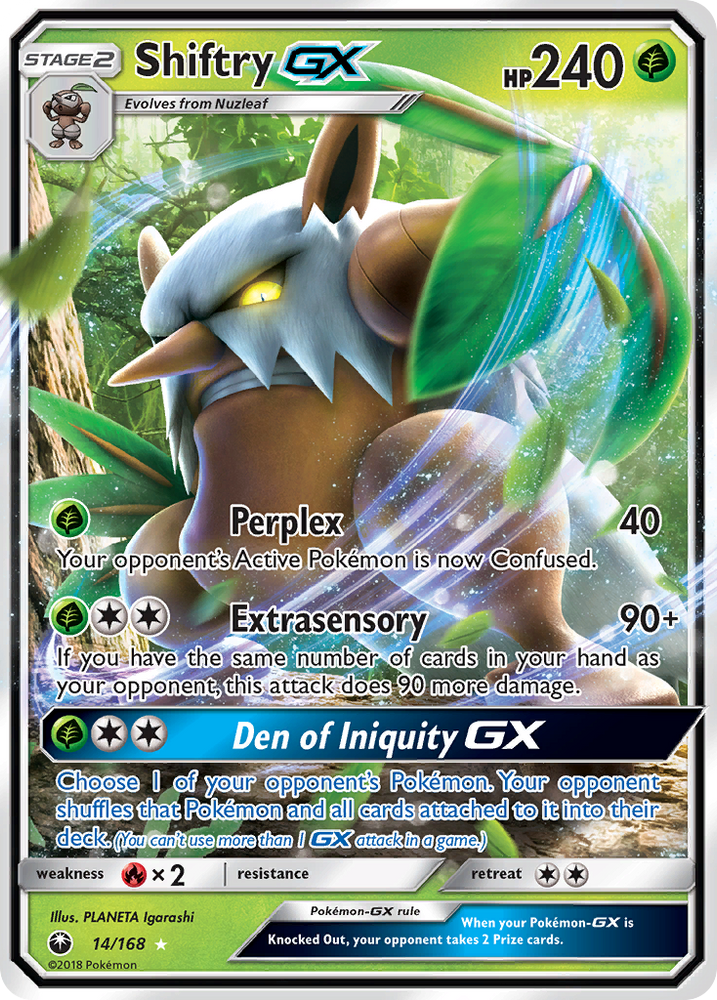 Shiftry GX (14/168) [Sun & Moon: Celestial Storm] Pokémon