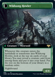 Howlpack Piper // Wildsong Howler (Extended Art) [Innistrad: Crimson Vow] Magic: The Gathering