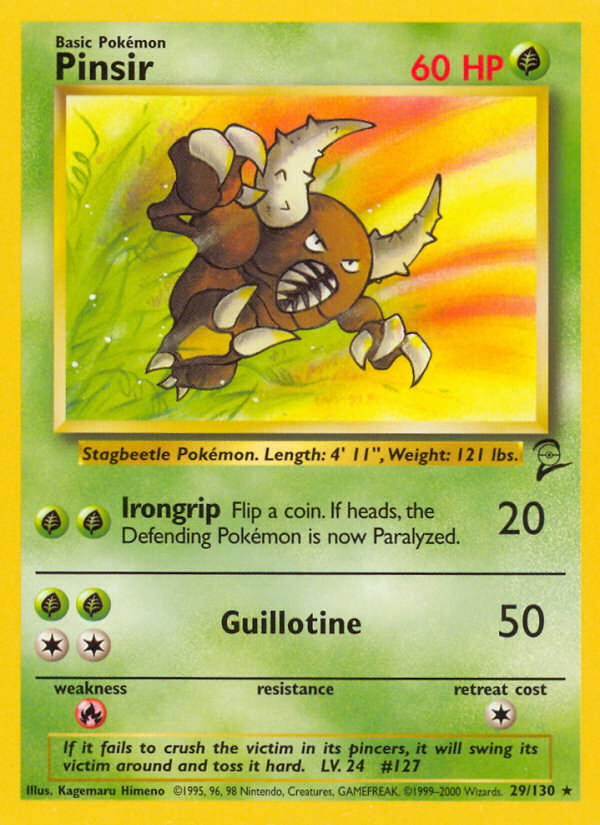 Pinsir (29/130) [Base Set 2] Pokémon