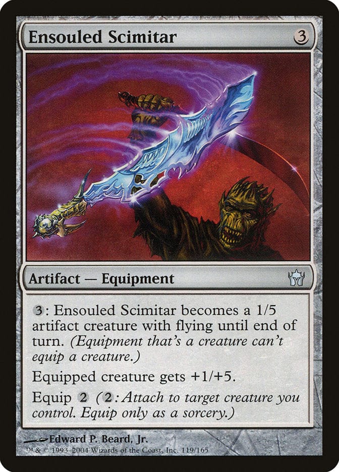Ensouled Scimitar [Fifth Dawn] Magic: The Gathering