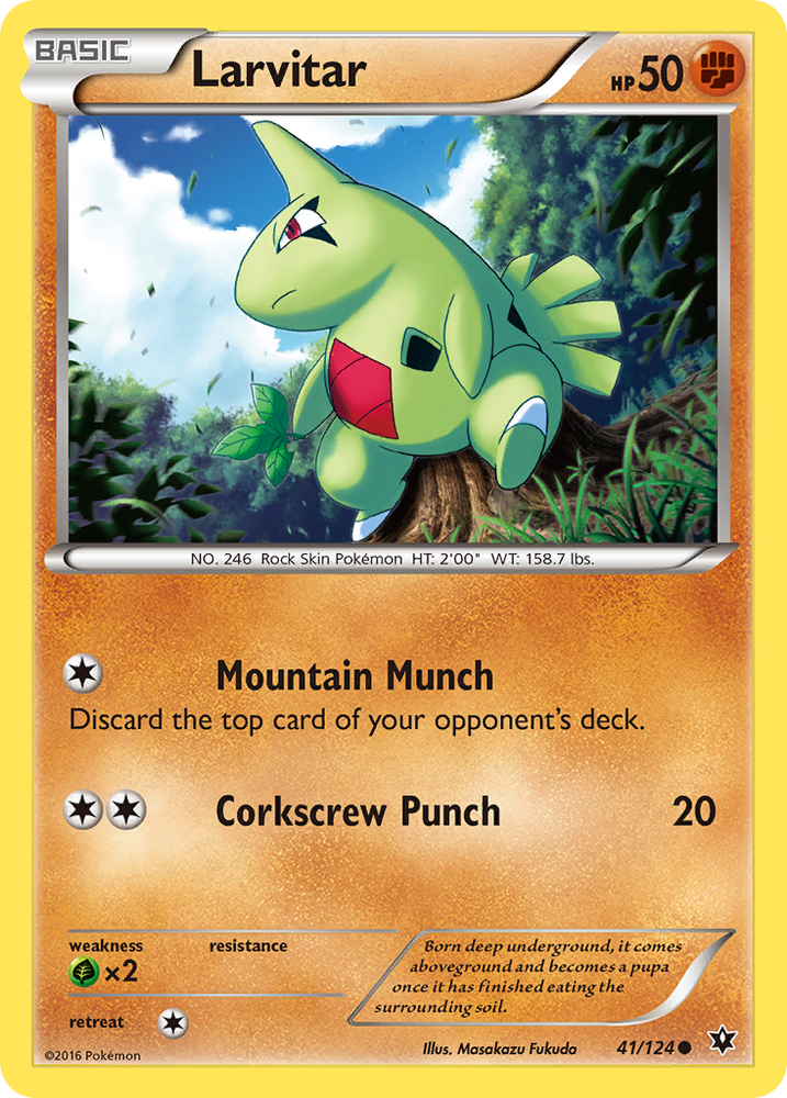 Larvitar (41/124) [XY: Fates Collide] Pokémon