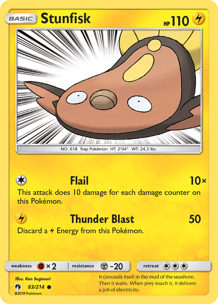 Stunfisk (83/214) [Sun & Moon: Lost Thunder] Pokémon