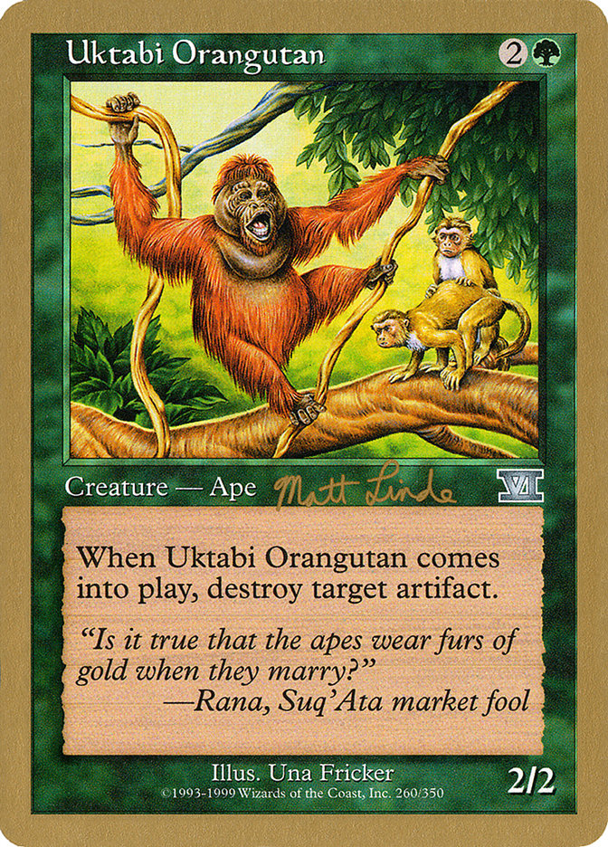 Uktabi Orangutan (Matt Linde) [World Championship Decks 1999] Magic: The Gathering