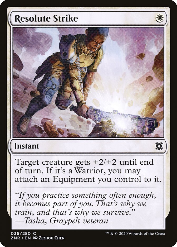 Resolute Strike [Zendikar Rising] Magic: The Gathering