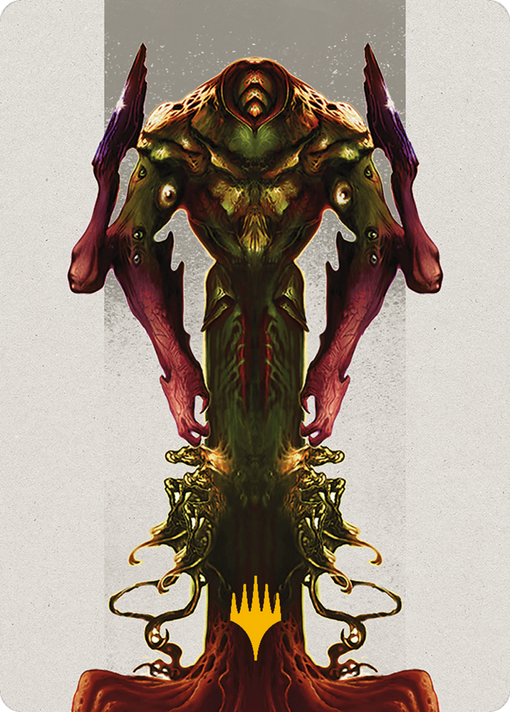Kozilek, the Broken Reality Art Card (Gold-Stamped Planeswalker Symbol) [Modern Horizons 3 Art Series] Magic: The Gathering