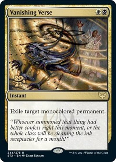 Vanishing Verse [Strixhaven: School of Mages Prerelease Promos] Magic: The Gathering