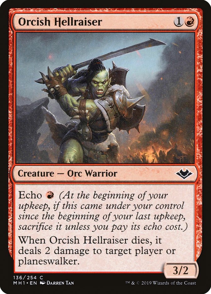 Orcish Hellraiser [Modern Horizons] Magic: The Gathering