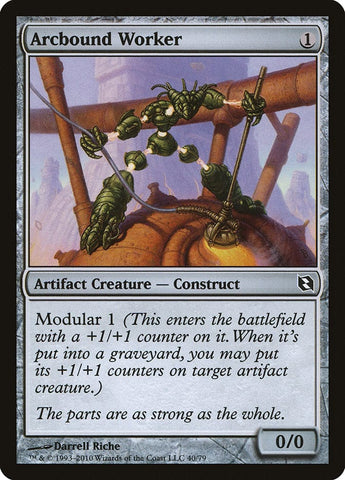 Arcbound Worker [Duel Decks: Elspeth vs. Tezzeret] Magic: The Gathering