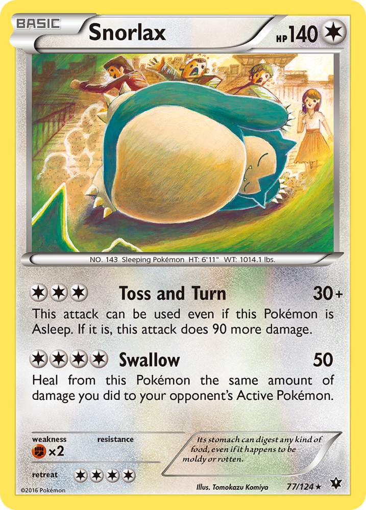 Snorlax (77/124) [XY: Fates Collide] Pokémon