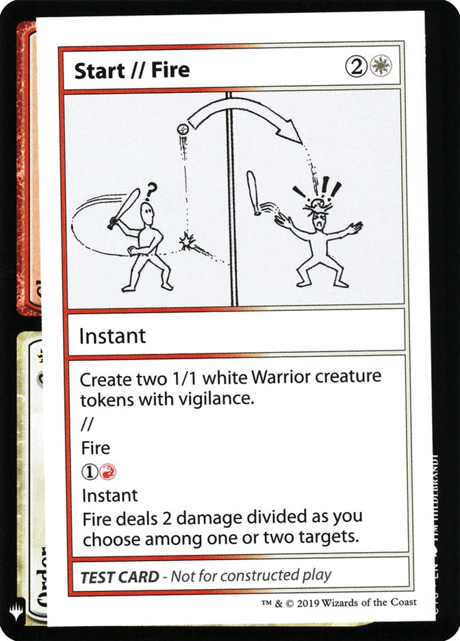 Start // Fire [Mystery Booster Playtest Cards] Magic: The Gathering