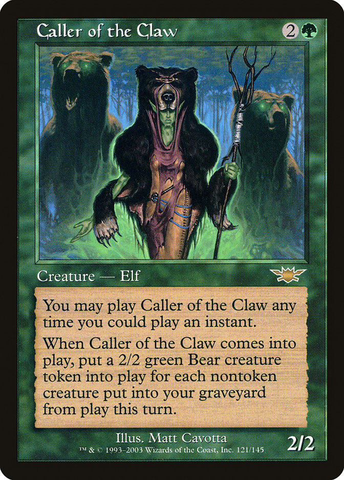Caller of the Claw [Legions] Magic: The Gathering