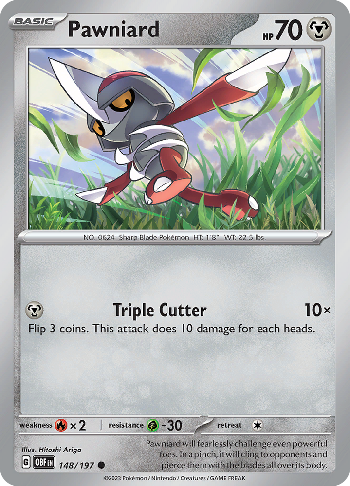 Pawniard (148/197) [Scarlet & Violet: Obsidian Flames] Pokémon