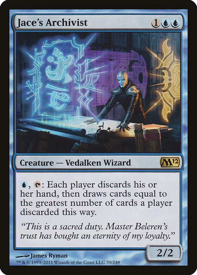 Jace's Archivist [Magic 2012] Magic: The Gathering