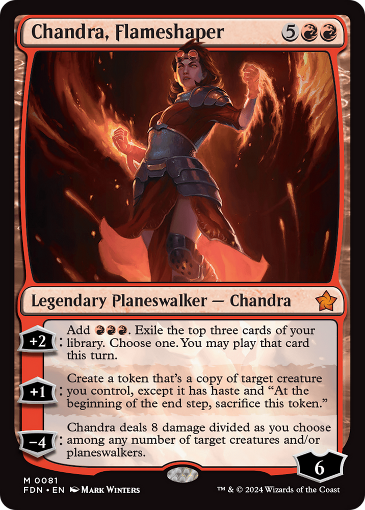 Chandra, Flameshaper [Foundations] Magic: The Gathering
