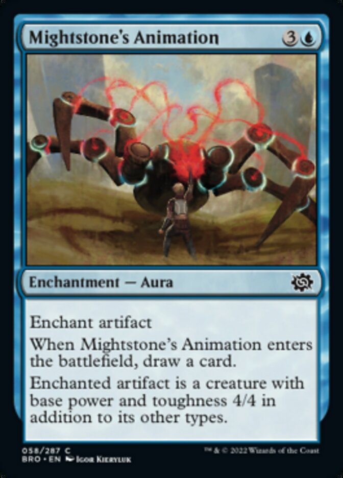 Mightstone's Animation [The Brothers' War] Magic: The Gathering