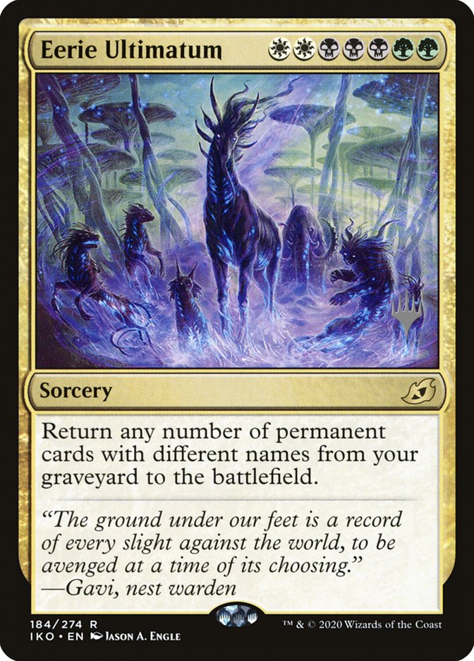 Eerie Ultimatum (Promo Pack) [Ikoria: Lair of Behemoths Promos] Magic: The Gathering