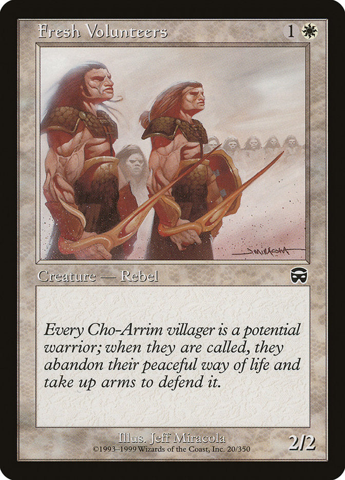 Fresh Volunteers [Mercadian Masques] Magic: The Gathering