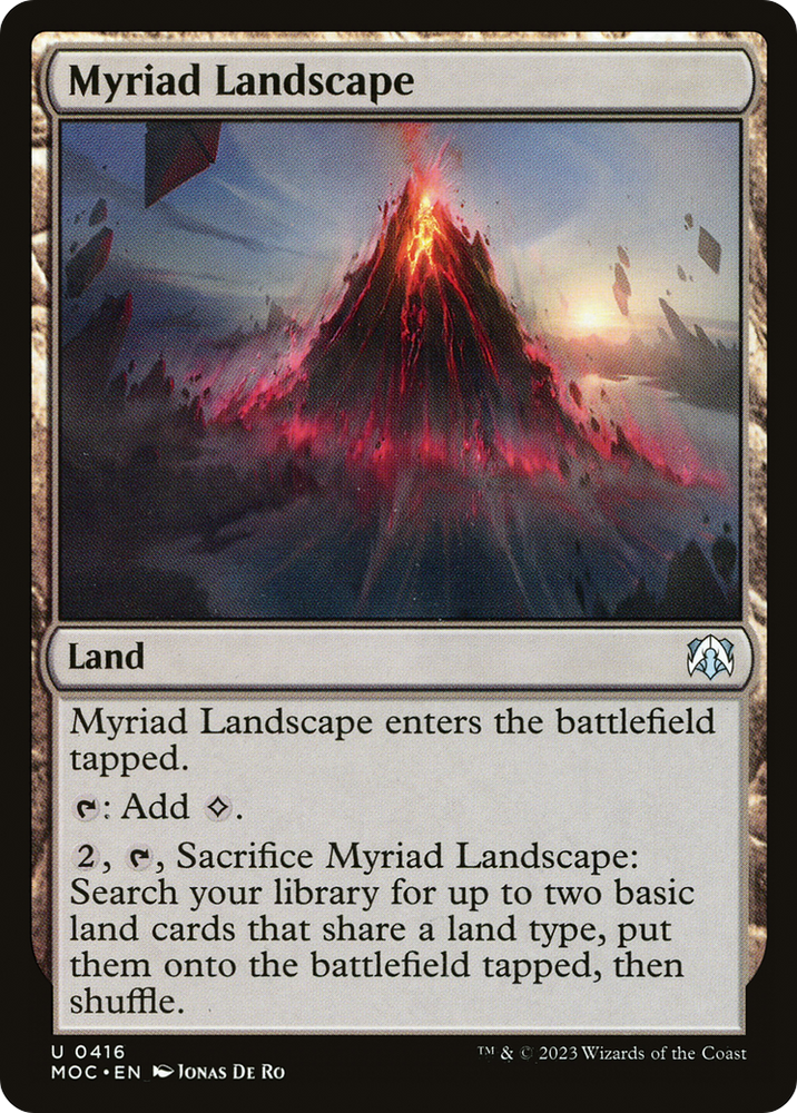 Myriad Landscape [March of the Machine Commander] Magic: The Gathering