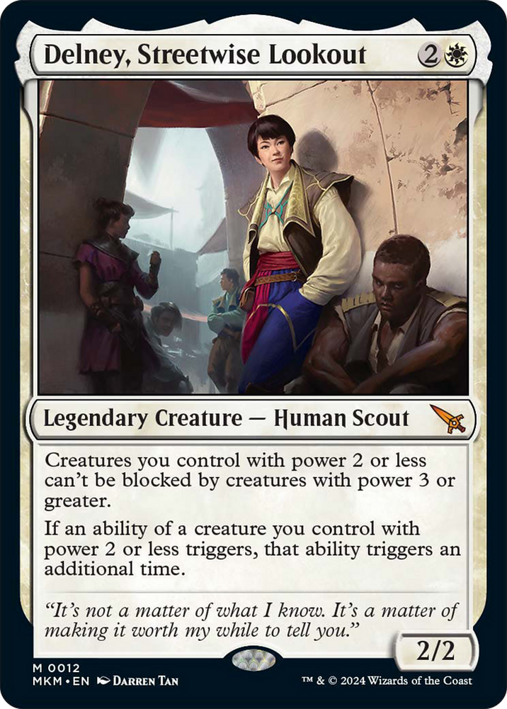 Delney, Streetwise Lookout [Murders at Karlov Manor] Magic: The Gathering