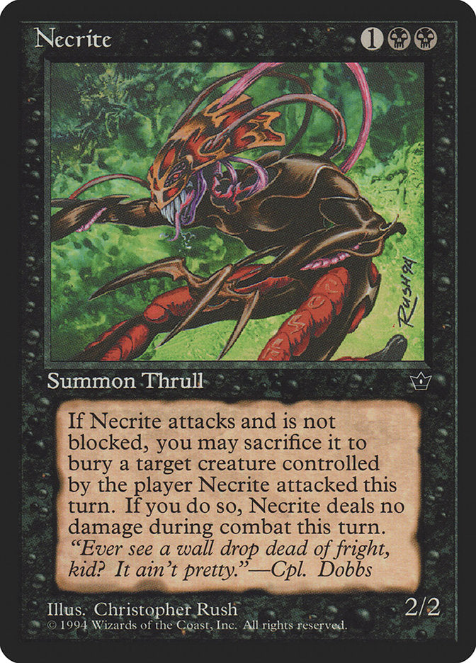 Necrite (Christopher Rush) [Fallen Empires] Magic: The Gathering
