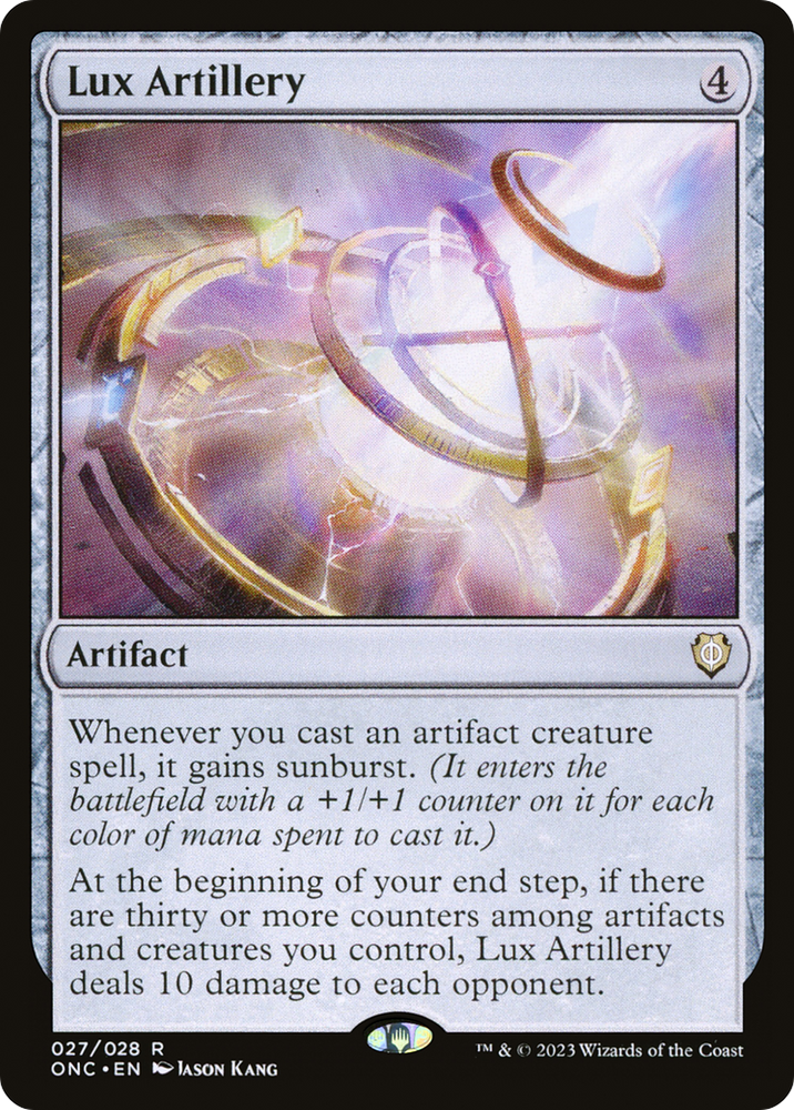 Lux Artillery [Phyrexia: All Will Be One Commander] Magic: The Gathering