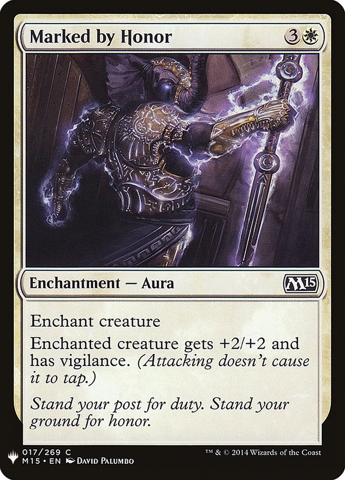 Marked by Honor [Mystery Booster] Magic: The Gathering