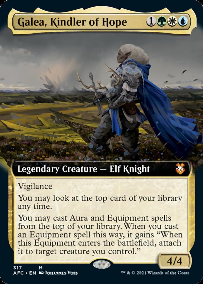 Galea, Kindler of Hope (Extended Art) [Dungeons & Dragons: Adventures in the Forgotten Realms Commander] Magic: The Gathering
