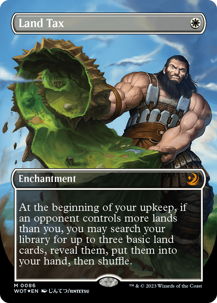 Land Tax (Anime Borderless) (Confetti Foil) [Wilds of Eldraine: Enchanting Tales] Magic: The Gathering