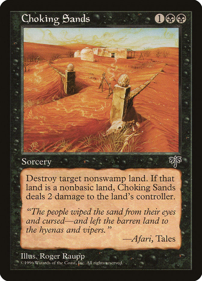 Choking Sands [Mirage] Magic: The Gathering