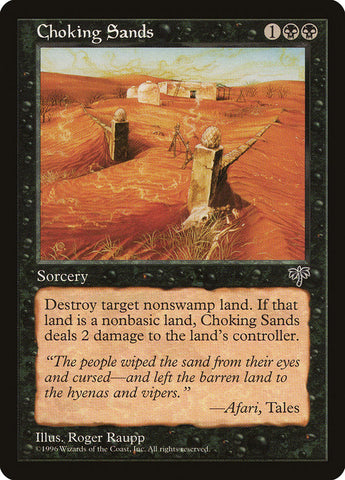 Choking Sands [Mirage] Magic: The Gathering